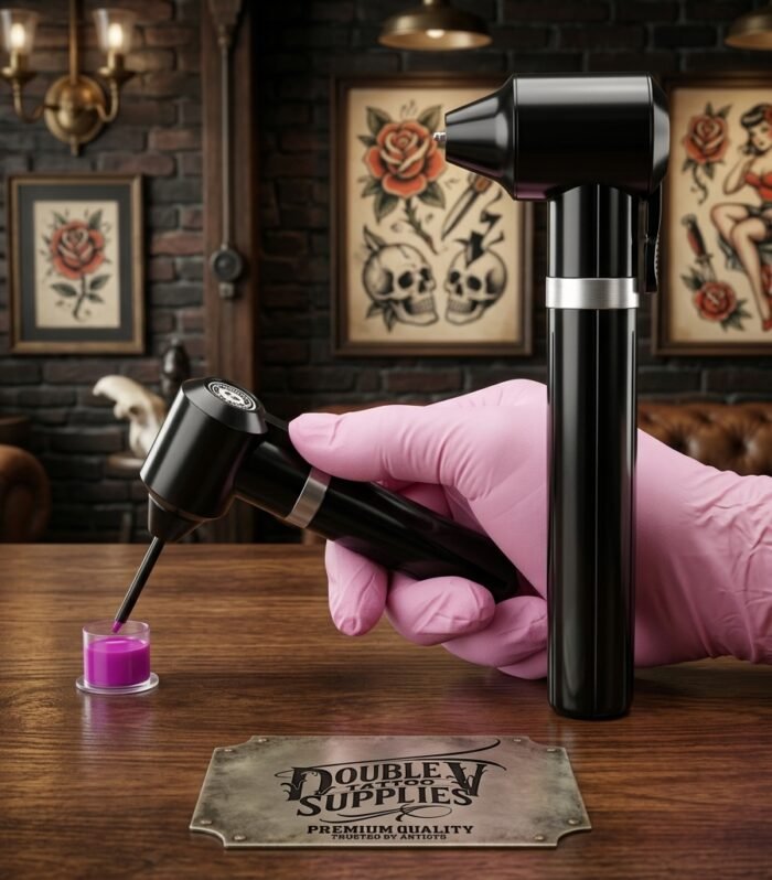 ezclador eléctrico de tinta para tatuaje con varillas desechables, negro, blanco o verde