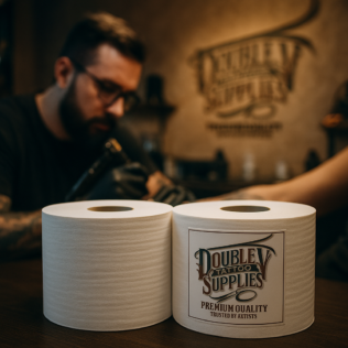 Bobina industrial de papel 100% pasta laminada Excellent, para limpieza de camillas en estudio de tatuaje