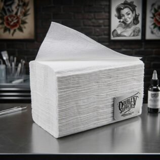 Toalla secamanos Smartply de 2 capas, certificada Ecolabel, para estudio de tatuaje