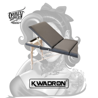 Camilla de tatuaje portátil de madera