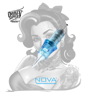 Nova Cartridge System – ROUND LINER (RL) — Acero Inoxidable Grado Médico · 20 Uds / Caja