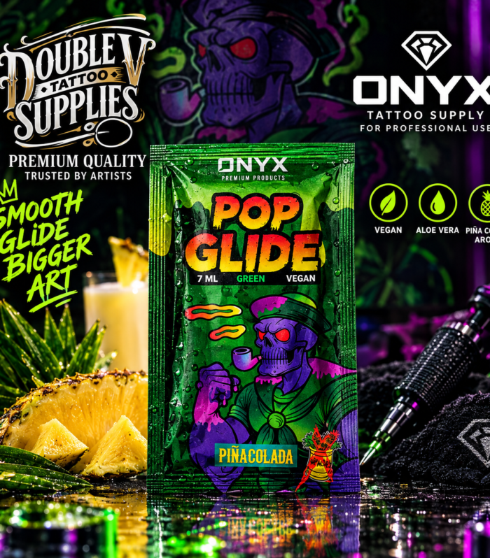 Sachet monodosis de ONYX Pop Glide, tattoo glide vegano de Onyx Tattoo Supply