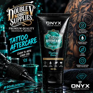 Tubo de ONYX Aftercare Balm 50 ml, bálsamo para el cuidado diario del tatuaje de Onyx Tattoo Supply