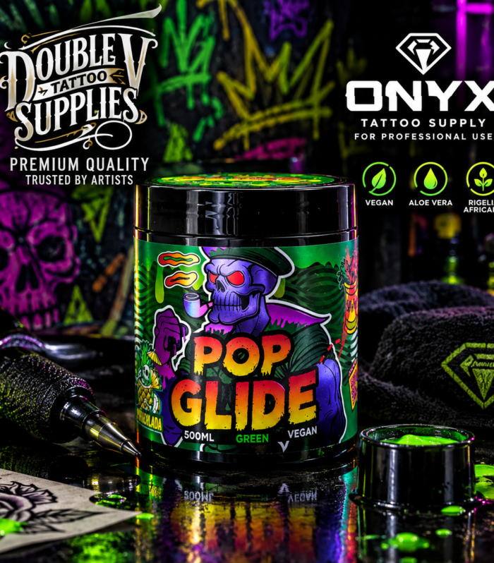 Tarro de ONYX Pop Glide 500 ml, tattoo glide vegano de base vaselina de Onyx Tattoo Supply