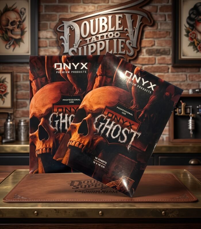 Pack de 10 láminas ONYX Ghost, segunda piel mate para tatuaje de 15 × 10 cm