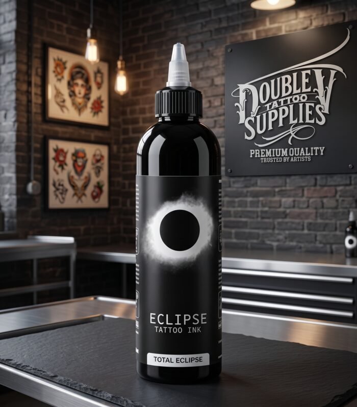 Eclipse Tattoo Ink — Tinta Negra para Tatuaje Bote de tinta negra Eclipse Tattoo Ink para tatuaje